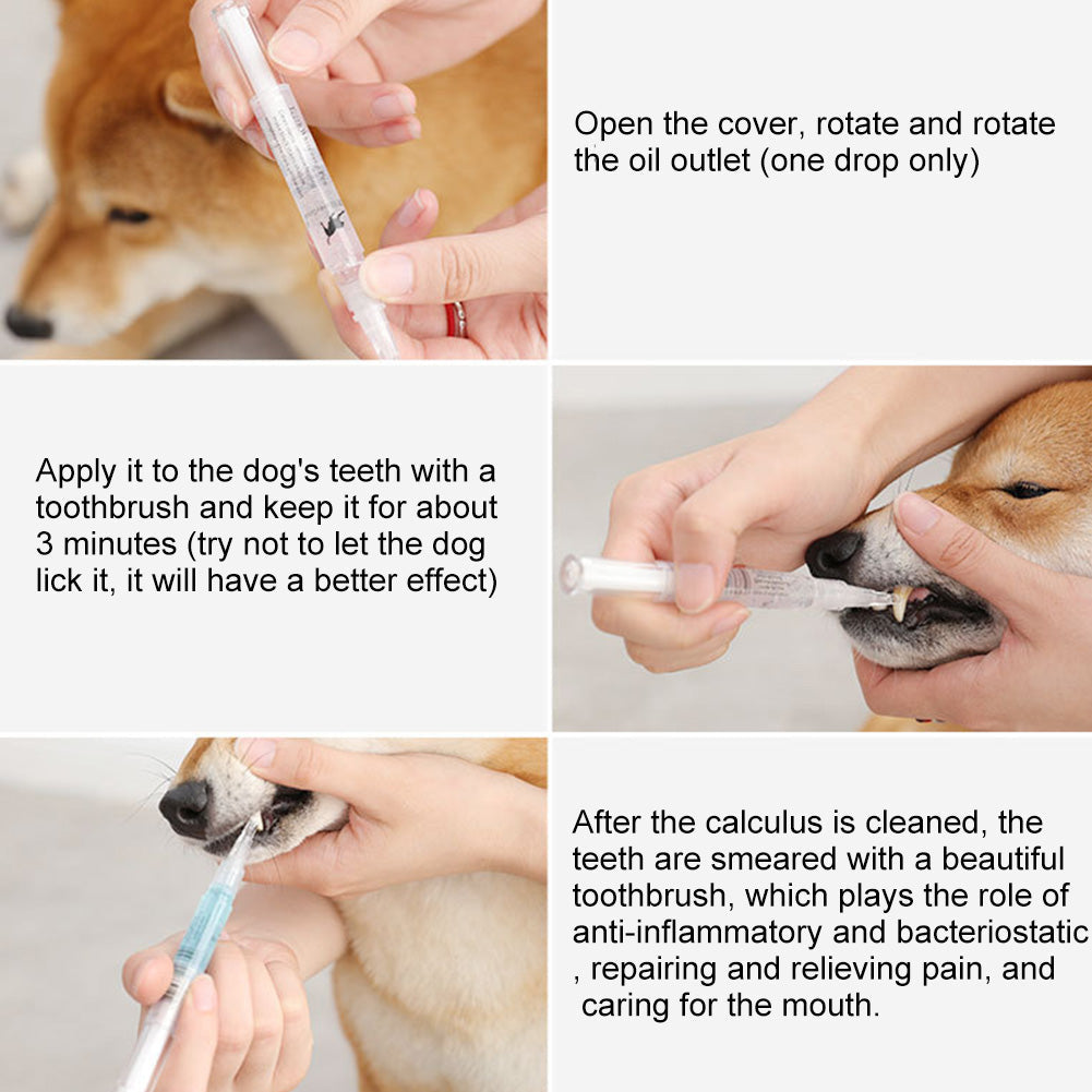 Pet Teeth Cleaning & Repairing Kit For Dog & Cat
