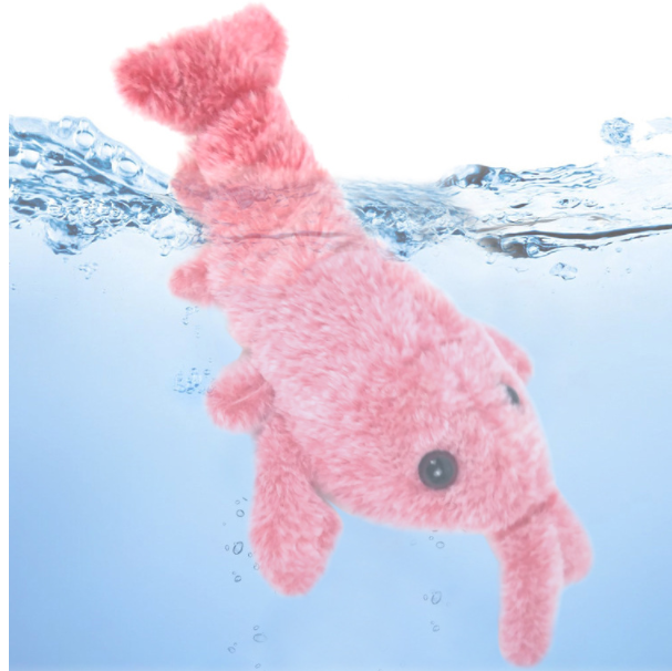 Electric Jumping Shrimp Toy with USB Charging – Simulation Lobster for Amusing Cat Play and Plush Pet Entertainment