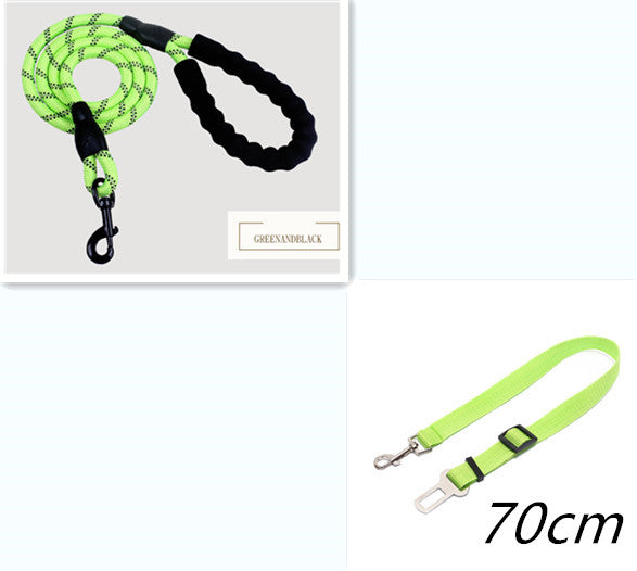 Stay Visible and in Control: Reflective Nylon Dog Leash Rope for Small, Medium, and Large Dogs