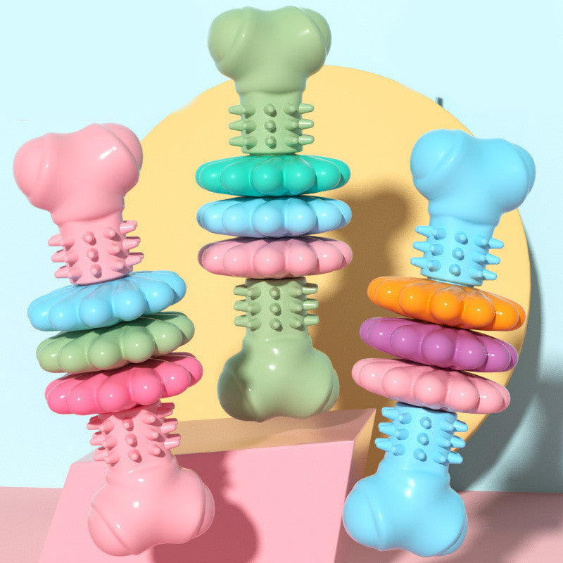 Bone-Shaped Indestructible TPR Dog Chew Toy