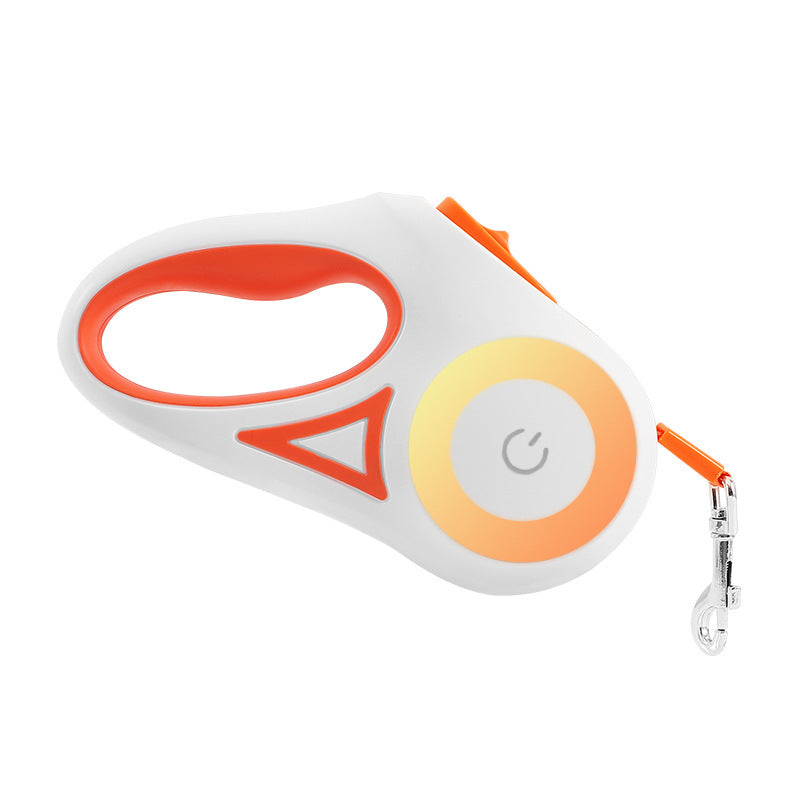 Retractable Dog Leash with Built-in Collar Spotlight