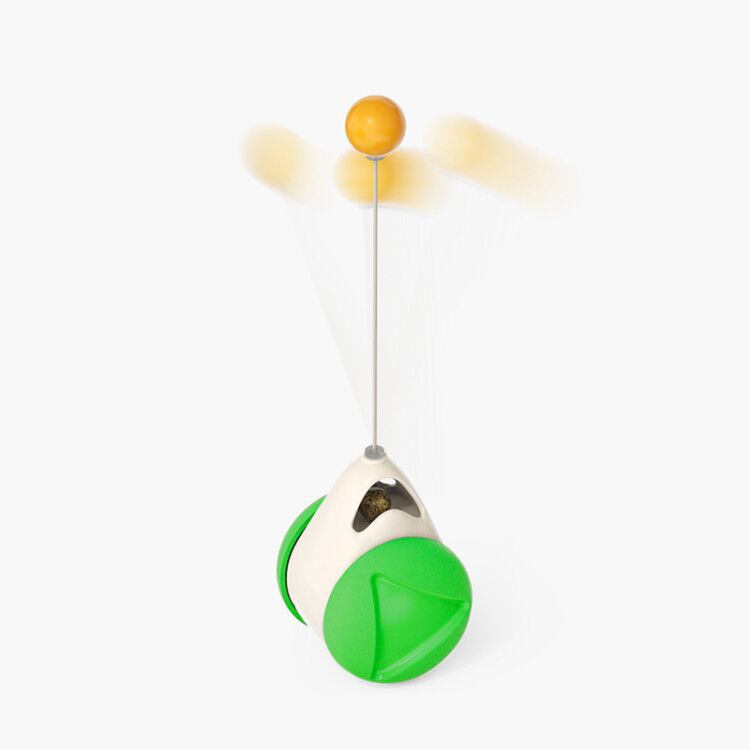 "Multi-Function Cat Rotating Windmill Toy: Itch-Scratching Device with Teeth-Shining Feature"