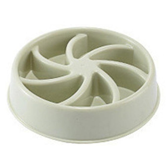 "Choke-Prevention Slow Food Bowl for Plastic Pet Dogs and Cats