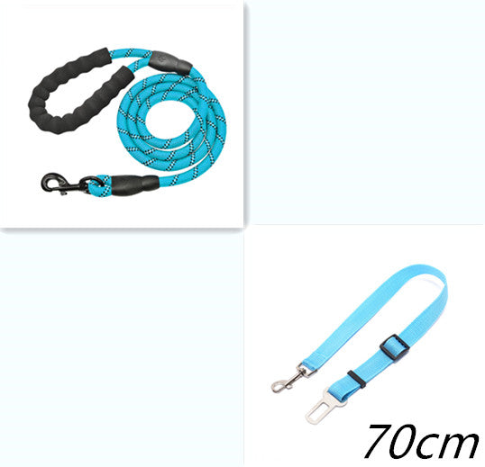 Stay Visible and in Control: Reflective Nylon Dog Leash Rope for Small, Medium, and Large Dogs