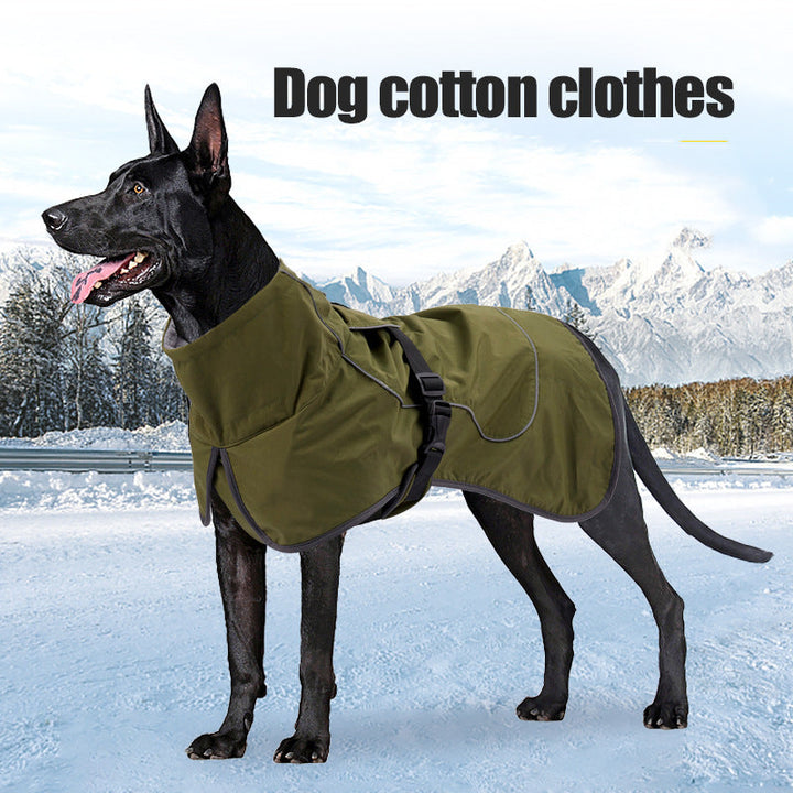 Medium And Large Dogs Handsome Winter  Snowproof Warm Clothing