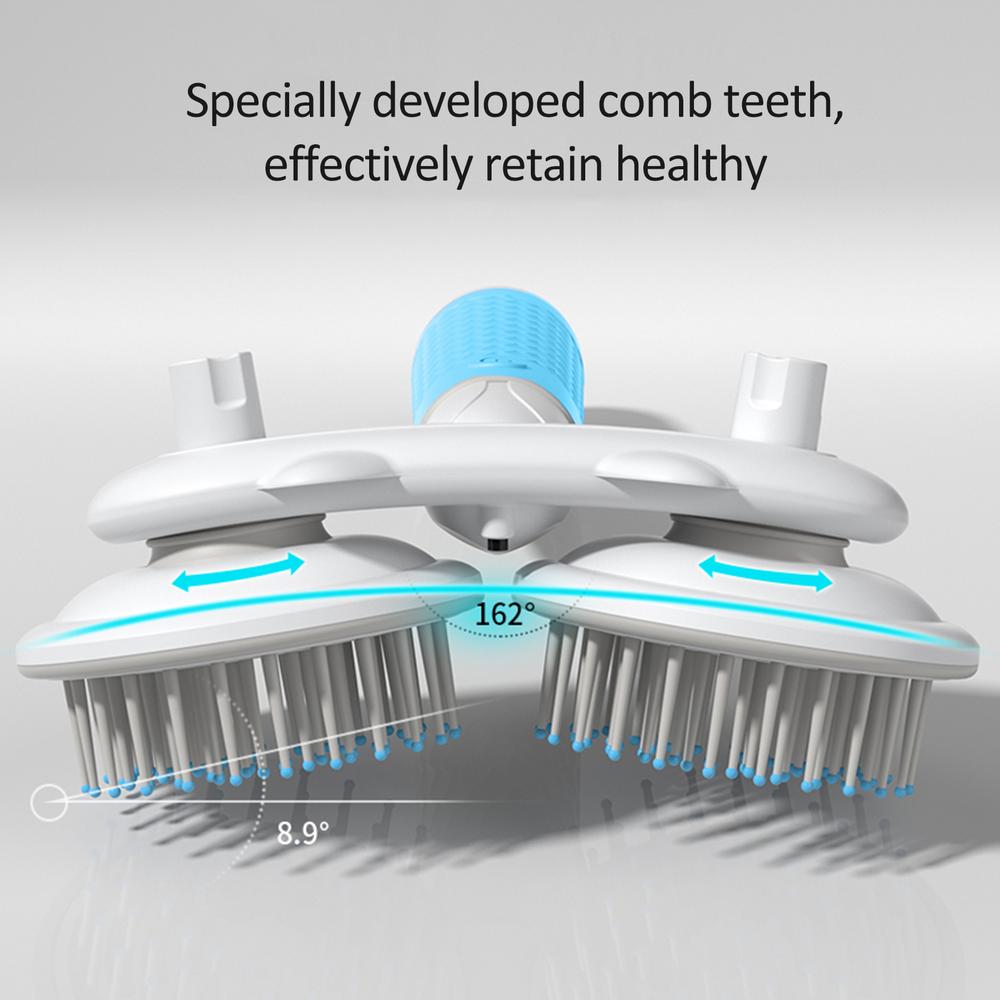 Pet Cat Brush and Dog Slicker Brush with Double-headed Negative Ion Technology