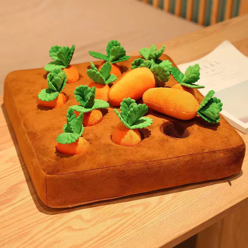 Pet Dog Carrot Plush Toy