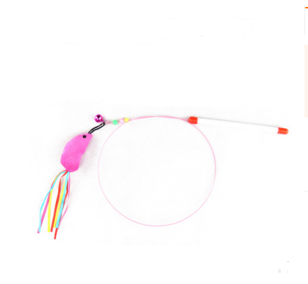 Cat toy funny cat stick / Kitten toy wooden handmade mouse / Cat toy cat scratch board