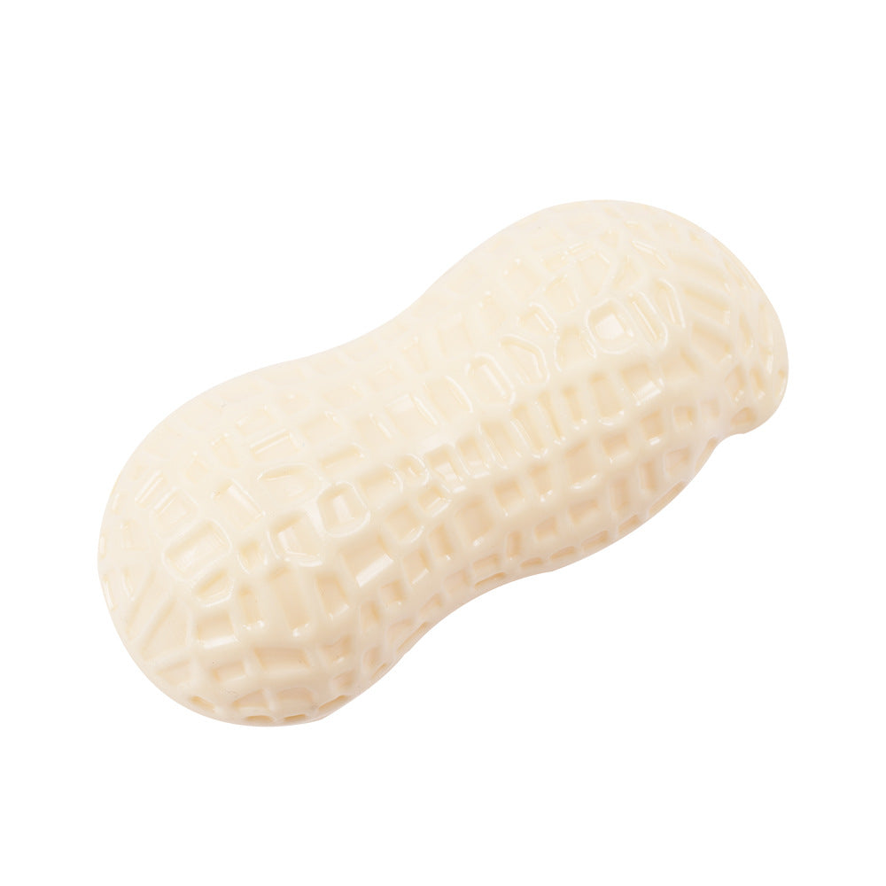 "Hilarious Squeaky Fun for Your Pet: Bite-Resistant Rubber Peanut Toy, Ideal for Small to Medium Dogs