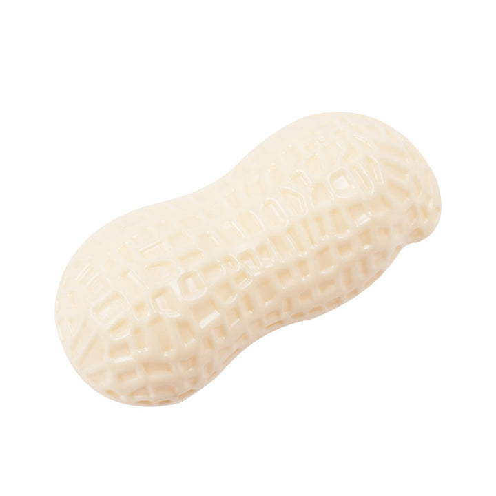 "Hilarious Squeaky Fun for Your Pet: Bite-Resistant Rubber Peanut Toy, Ideal for Small to Medium Dogs