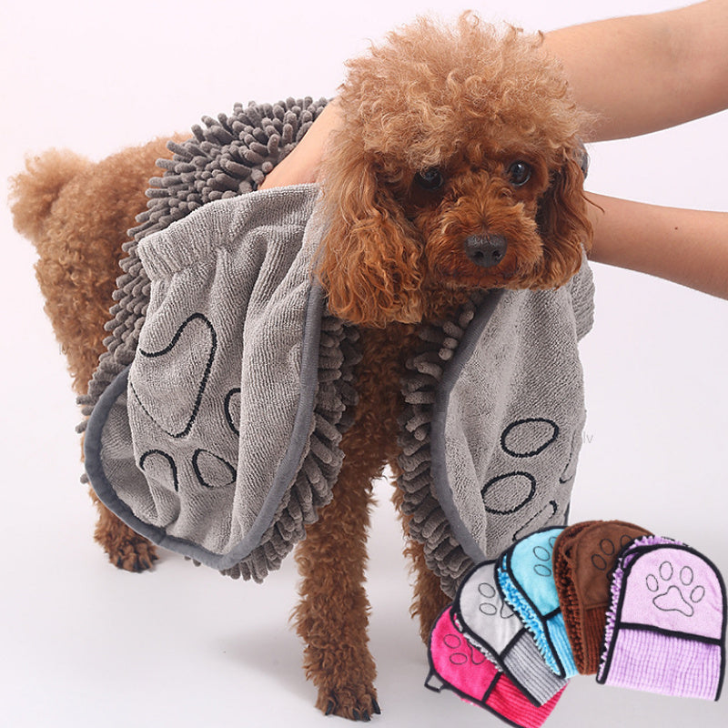 Super Absorbent Dog Bathrobe and Microfiber Bath Towels for Dogs and Cats