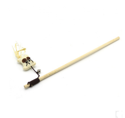 Cat toy funny cat stick / Kitten toy wooden handmade mouse / Cat toy cat scratch board