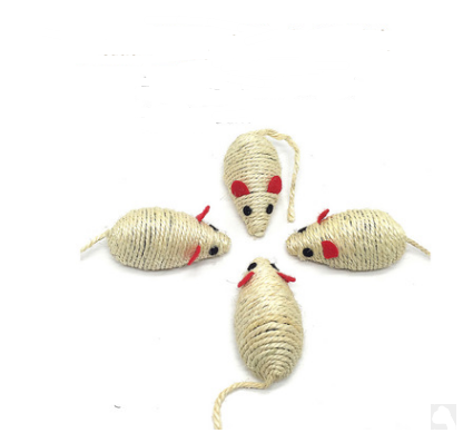 Cat toy funny cat stick / Kitten toy wooden handmade mouse / Cat toy cat scratch board