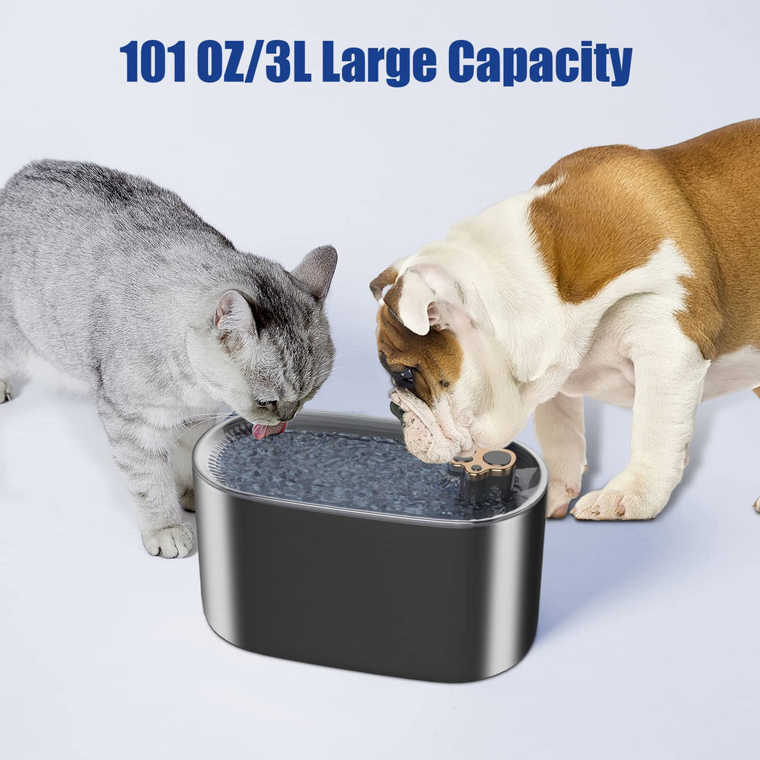 3L Cat Water Fountain Filter with Automatic Drinker