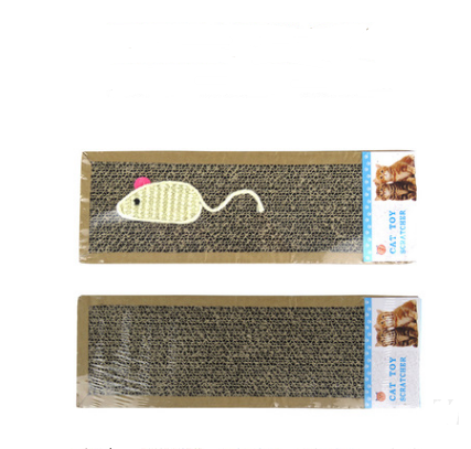 Cat toy funny cat stick / Kitten toy wooden handmade mouse / Cat toy cat scratch board