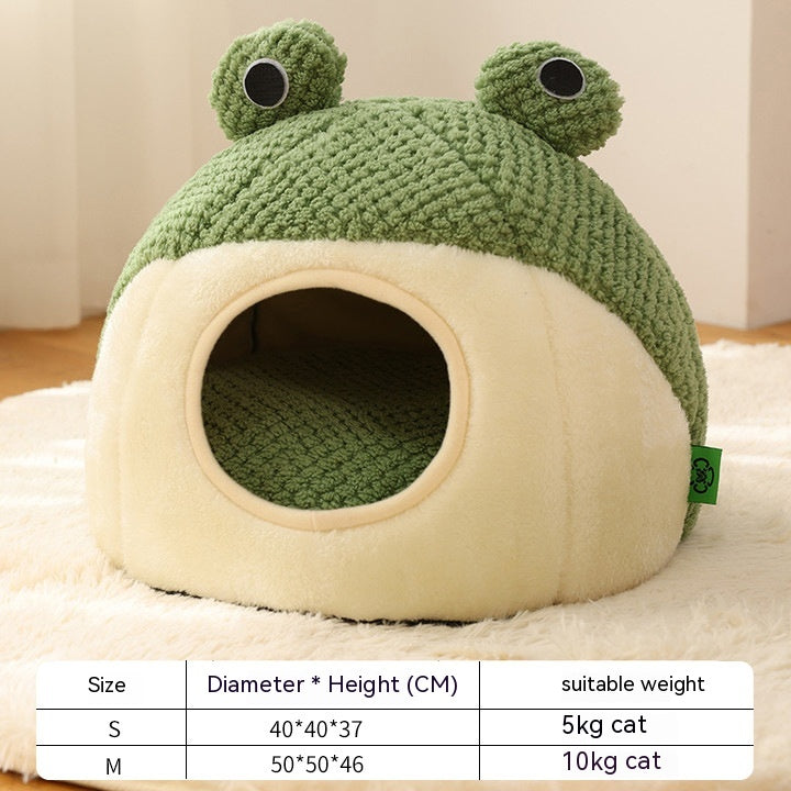 Cozy Retreat for Your Pet: Little Frog Series Warm Plush Mat