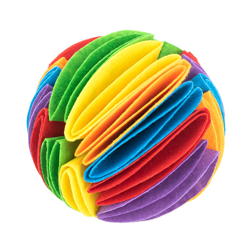 Foldable Dog Snuffle-Feeder IQ Ball