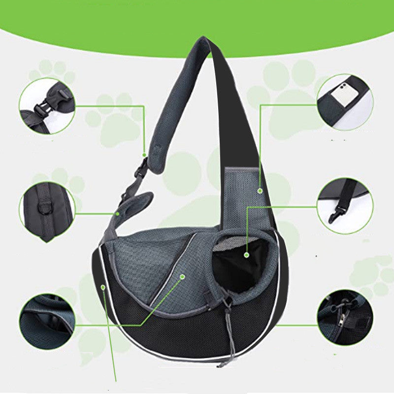 Portable Crossbody Bag for Carrying Dogs and Cats