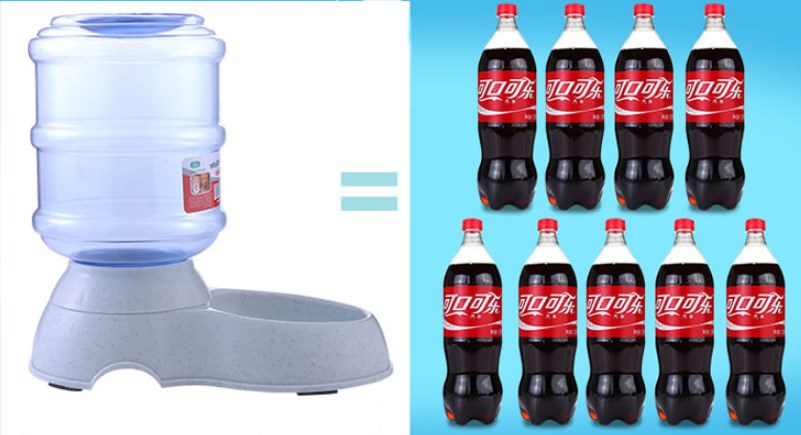 Automatic Pet Feeder with Drinking Water Fountains