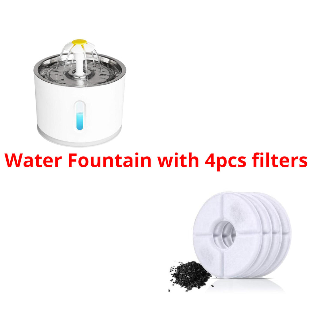 Automatic Pet Water Fountain with LED Lighting