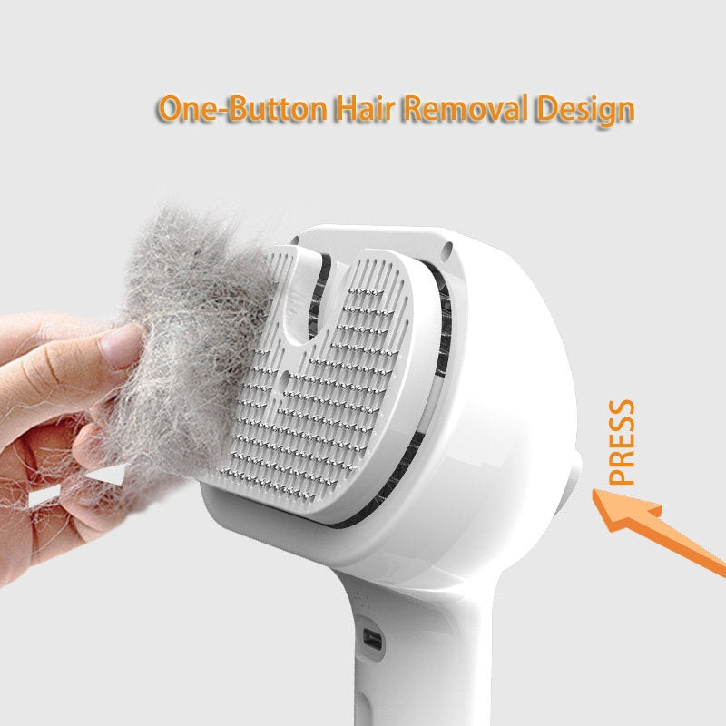 Self-Cleaning Pet Comb with Hair Remover Brush