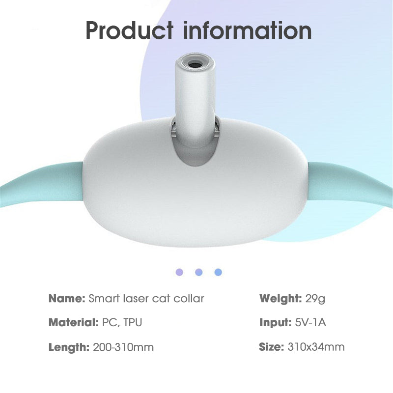 Automatic Laser Cat Collar Toy with Electric USB Charging