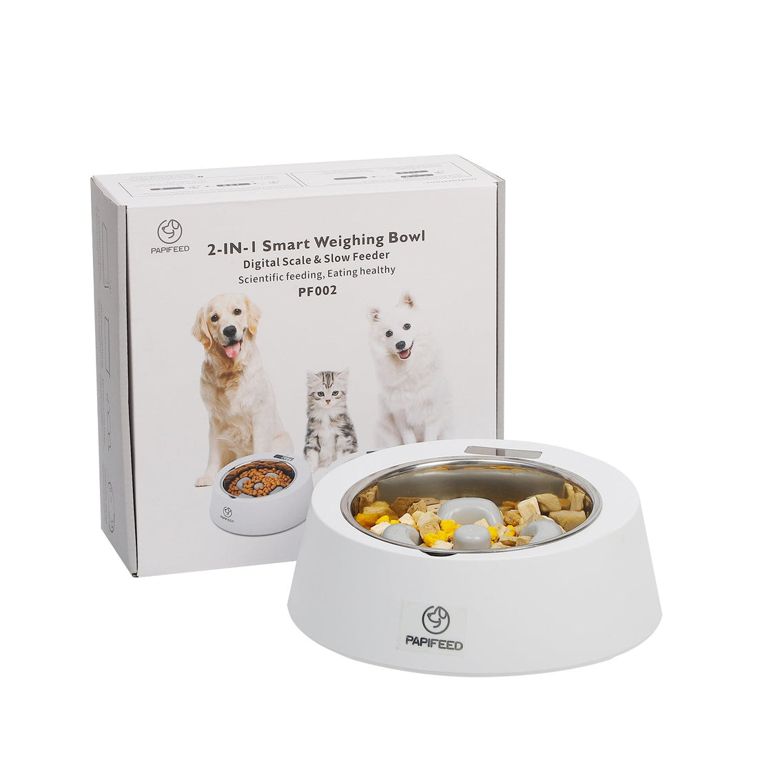 Smart Weighing Pet Dog Bowl Slow Feeder