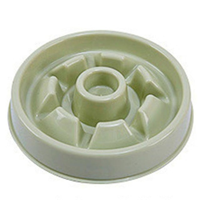 "Choke-Prevention Slow Food Bowl for Plastic Pet Dogs and Cats