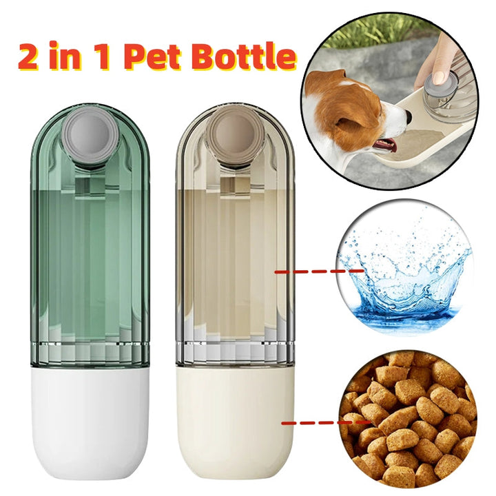 Green 2-in-1 Pet  Portable Water Cup