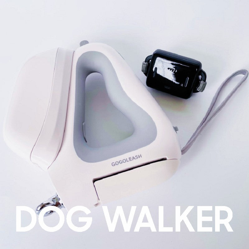 Upgraded 3-in-1 Retractable Dog Leash with Integrated Dispenser & Poop Bags