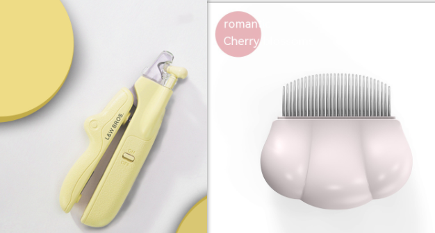 Professional Pet Nail Clippers with LED Light