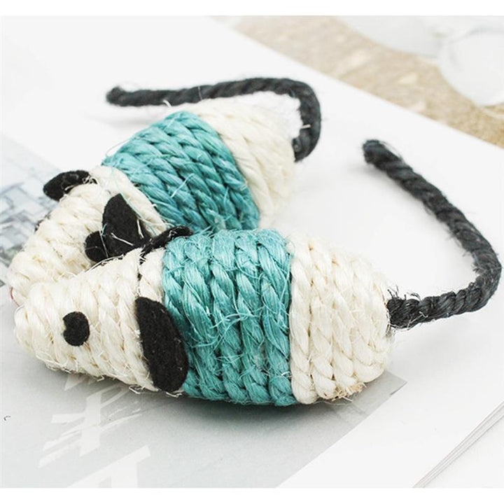 Legendog 3Pcs/Set Mice Cat Toys Interactive Cat Squeaky Toys Kitten Mouse Toys For Cats Pet Supplies Random Color