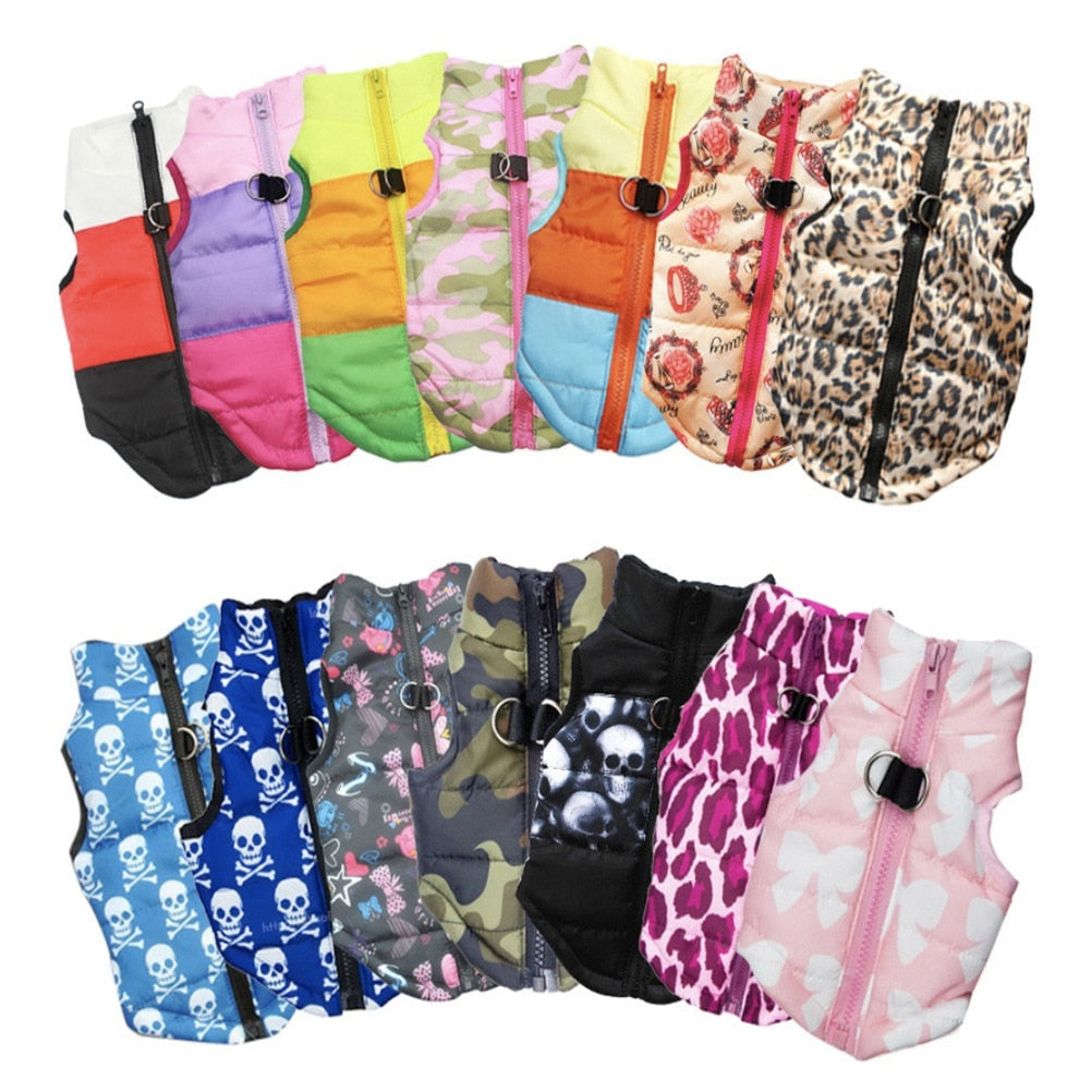 New Pet Clothes Puppy Outfit Vest Warm Dog Clothes For Small Dogs Winter Windproof Pets Dog Jacket Coat Padded Chihuahua Apparel