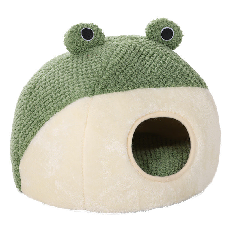 Cozy Retreat for Your Pet: Little Frog Series Warm Plush Mat