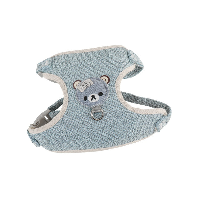 Pet Dog Clothes Soft Breathable Navy Style Leash Set for Small Medium Dogs Chihuahua Puppy Collar Cat Pet Dog Chest Strap Leash