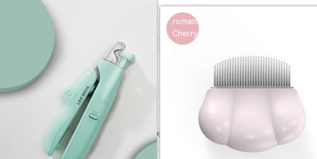 Professional Pet Nail Clippers with LED Light