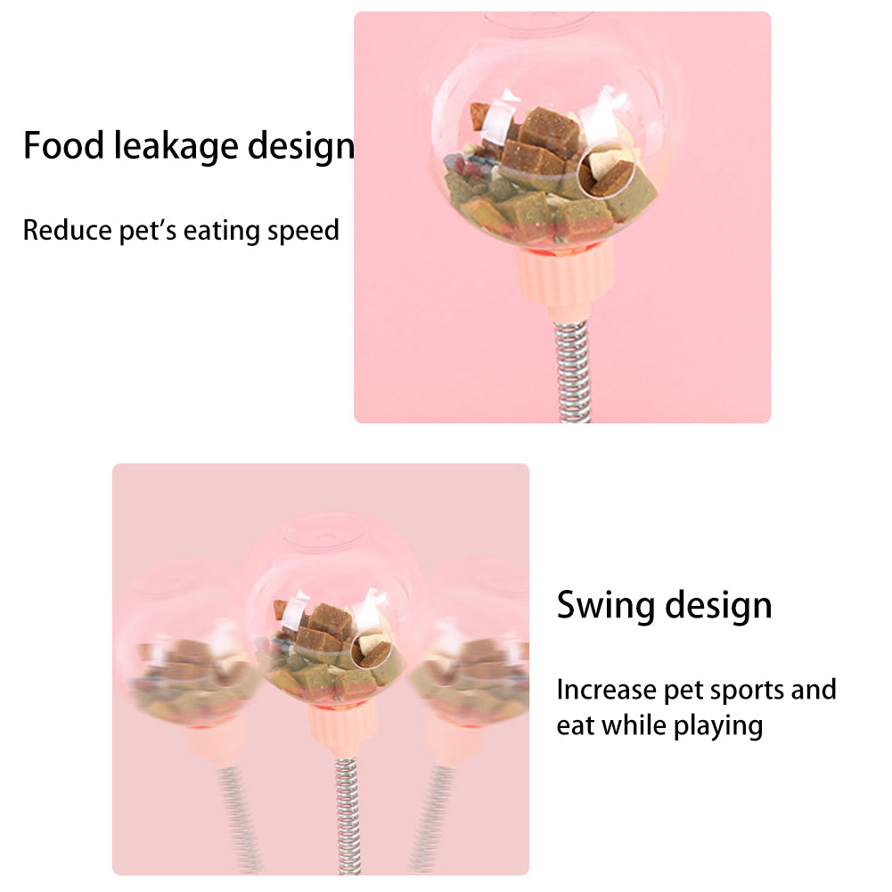 "Cat & Dog Toy & Leaking Food Ball: Self-Playing Tumbler for Funny Swing, Puzzle Training, and Dispenser Bowl."