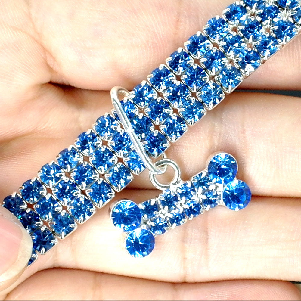 Bling Rhinestone Dog Collar Crystal For Small-Medium Dogs & Cats