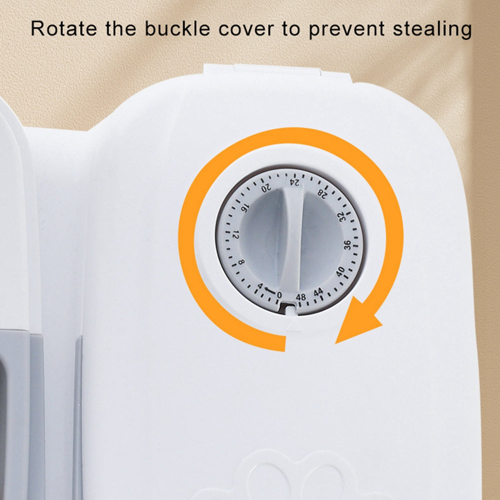 Automatic Pet Feeder with Timer and Stainless Steel Bowl