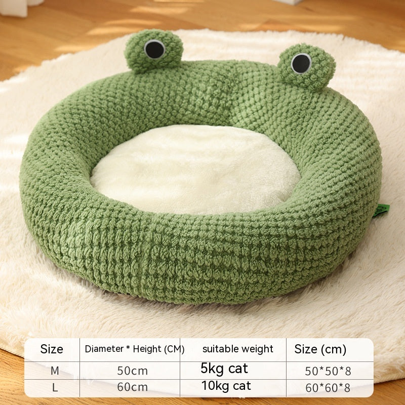 Cozy Retreat for Your Pet: Little Frog Series Warm Plush Mat