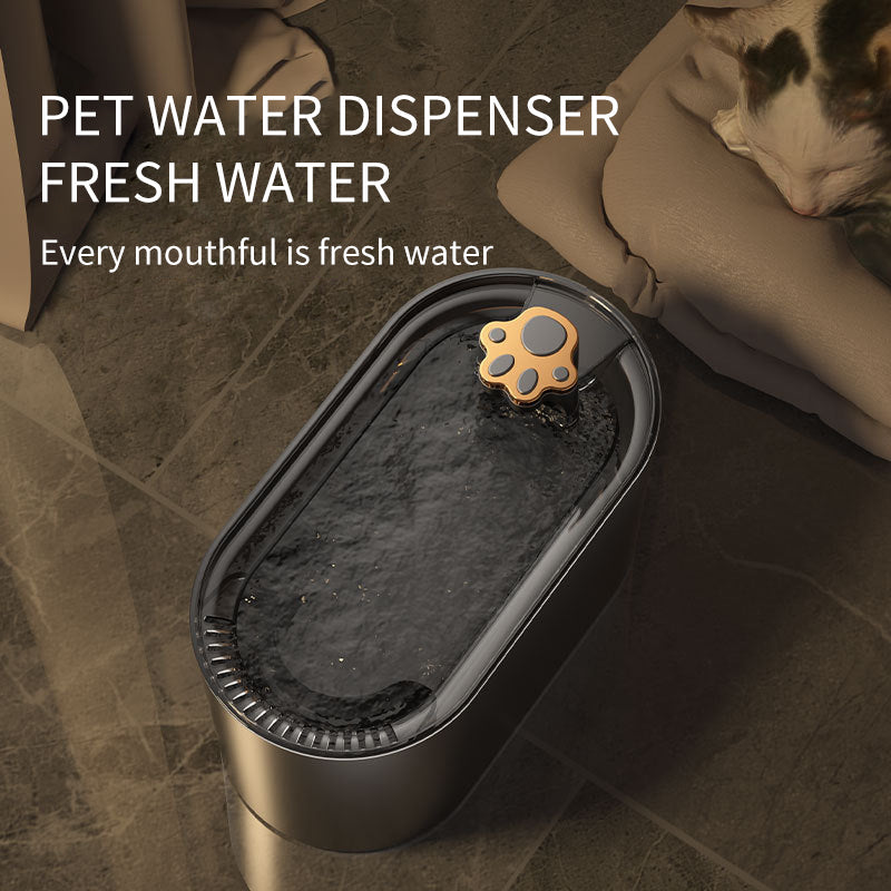 3L Cat Water Fountain Filter with Automatic Drinker