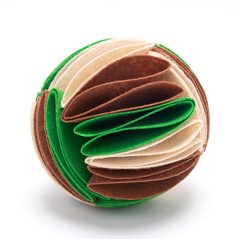 Foldable Dog Snuffle-Feeder IQ Ball