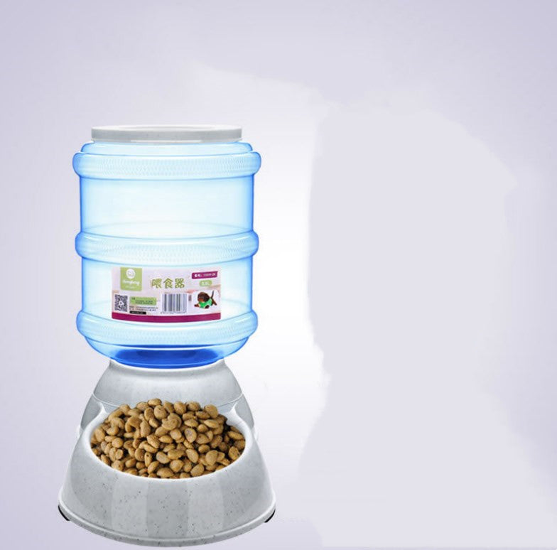 Automatic Pet Feeder with Drinking Water Fountains