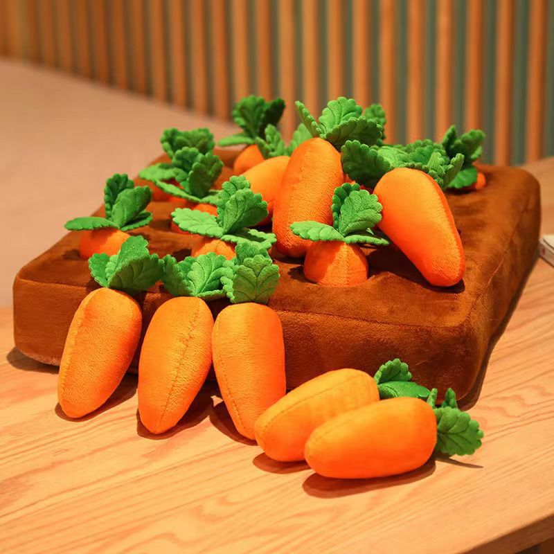Pet Dog Carrot Plush Toy