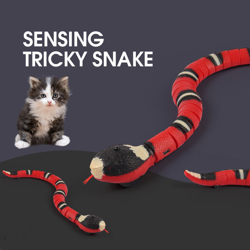 Smart Sensing Interactive Cat Toys Automatic Electronic Snake