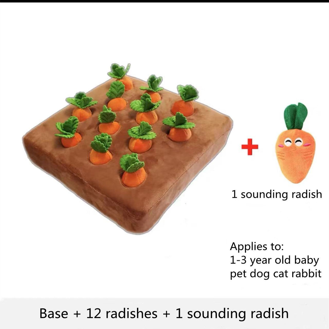 Pet Dog Carrot Plush Toy