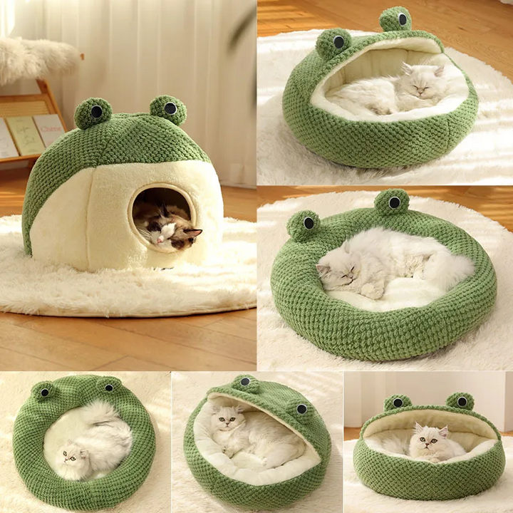 Cozy Retreat for Your Pet: Little Frog Series Warm Plush Mat