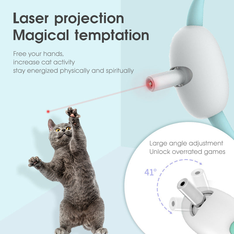 Automatic Laser Cat Collar Toy with Electric USB Charging