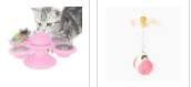 "Multi-Function Cat Rotating Windmill Toy: Itch-Scratching Device with Teeth-Shining Feature"