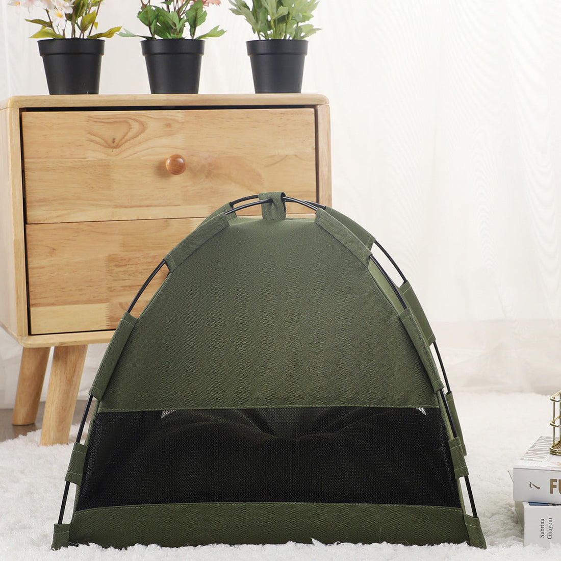 Cat Tent Cooling Mat, Dog House, and Pet Sofa with a Cushion